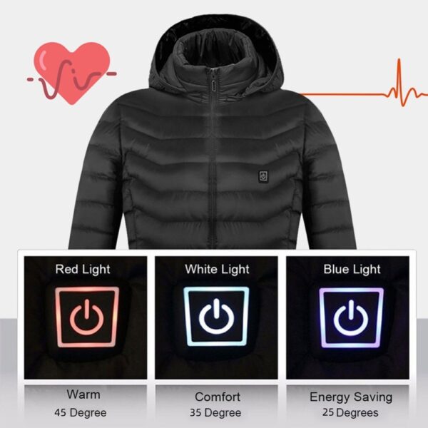 New Heated Jacket Coat USB Electric Jacket Cotton Coat Heater Thermal Clothing Heating Vest Men's Clothes Winter - Image 10