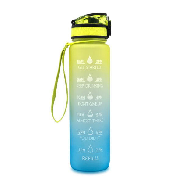 1L Tritan Water Bottle With Time Marker Bounce Cover Motivational Water Bottle Cycling Leakproof Cup For Sports Fitness Bottles - Image 2