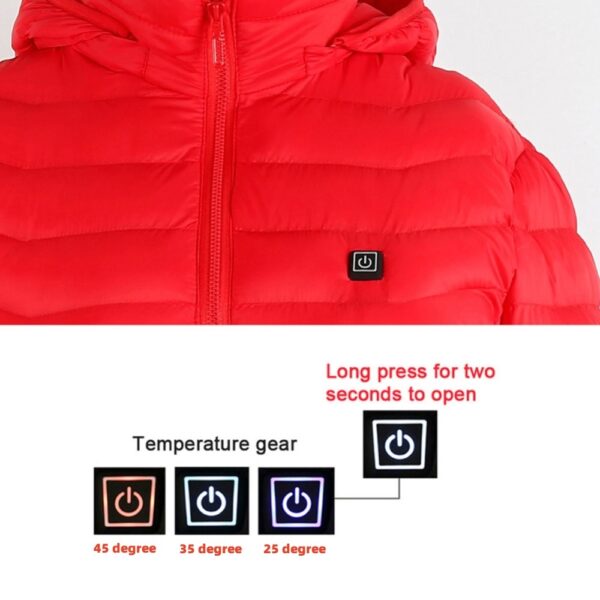 New Heated Jacket Coat USB Electric Jacket Cotton Coat Heater Thermal Clothing Heating Vest Men's Clothes Winter - Image 5