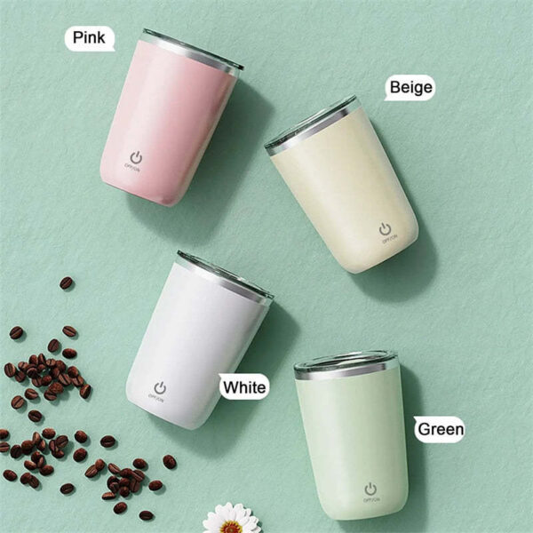 350ml Automatic Self Stirring Mug Coffee Milk Juice Mixing Cup Electric Stainless Steel Lazy Rotating Mug Magnetic Stirring Cup Kitchen Gadgets - Image 6