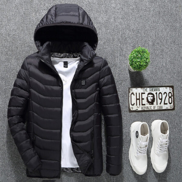 New Heated Jacket Coat USB Electric Jacket Cotton Coat Heater Thermal Clothing Heating Vest Men's Clothes Winter - Image 3