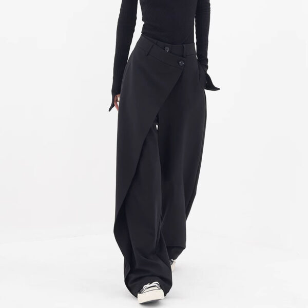 Irregular Wide-leg Pants Ins Fashion Loose Trousers Women's Clothing - Image 5