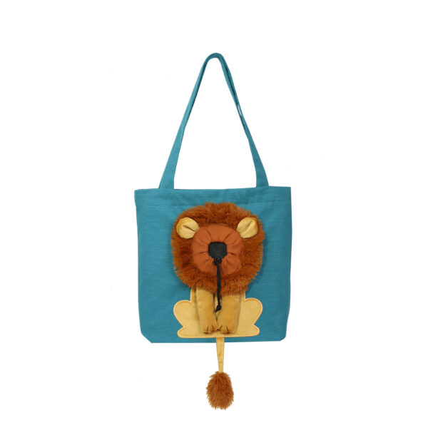 Soft Pet Carriers Lion Design Portable Breathable Bag Cat Dog Carrier Bags Outgoing Travel Pets Handbag With Safety Zippers - Image 6