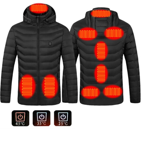 New Heated Jacket Coat USB Electric Jacket Cotton Coat Heater Thermal Clothing Heating Vest Men's Clothes Winter - Image 6