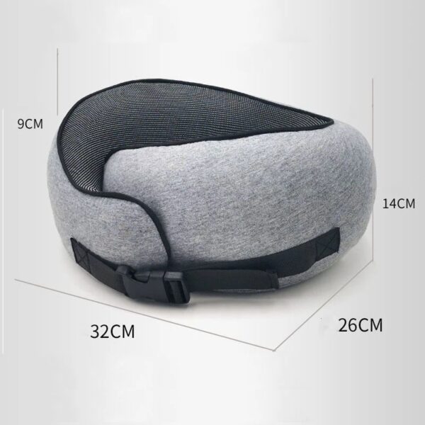 Travel Neck Pillow Non-Deformed Airplane Pillow Travel Neck Cushion Durable U-Shaped Travel Memory Cotton Nap Neck Pillow - Image 4