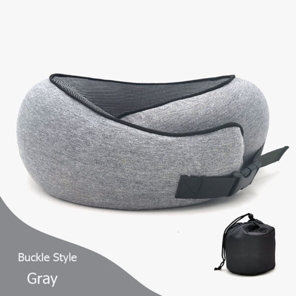 Travel Neck Pillow Non-Deformed Airplane Pillow Travel Neck Cushion Durable U-Shaped Travel Memory Cotton Nap Neck Pillow - Image 6