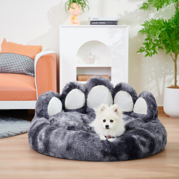 Cute Dog Bear Paw Shape Dog Bed, Dog Beds & Furniture For Small And Medium Dogs, Cozy Plush Cute Cat Beds For Indoor Cats - Image 7