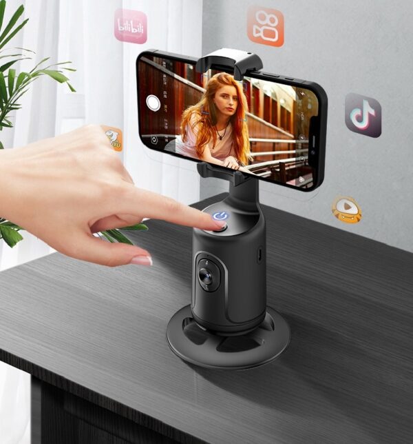 360 Auto Face Tracking Gimbal AI Smart Gimbal Face Tracking Auto Phone Holder For Smartphone Video Vlog Live Stabilizer Tripod - Image 2