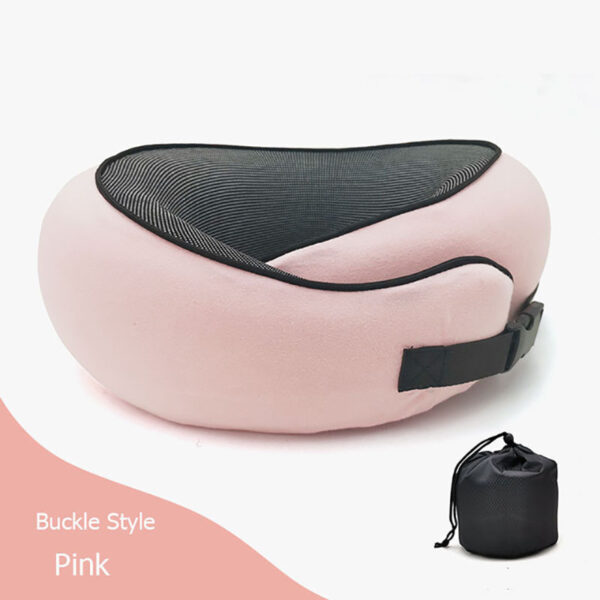 Travel Neck Pillow Non-Deformed Airplane Pillow Travel Neck Cushion Durable U-Shaped Travel Memory Cotton Nap Neck Pillow - Image 8