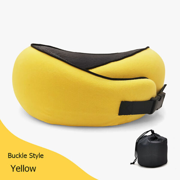 Travel Neck Pillow Non-Deformed Airplane Pillow Travel Neck Cushion Durable U-Shaped Travel Memory Cotton Nap Neck Pillow - Image 5