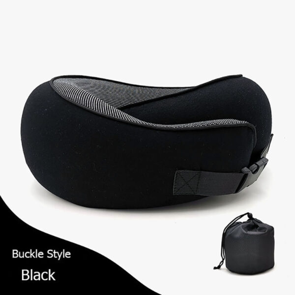 Travel Neck Pillow Non-Deformed Airplane Pillow Travel Neck Cushion Durable U-Shaped Travel Memory Cotton Nap Neck Pillow - Image 7