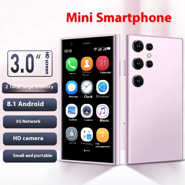 S24 PRO Mini Smart Phone Small Mobile Phone 30 Screen 2G 16G Android 3G Network WIFI - Image 5