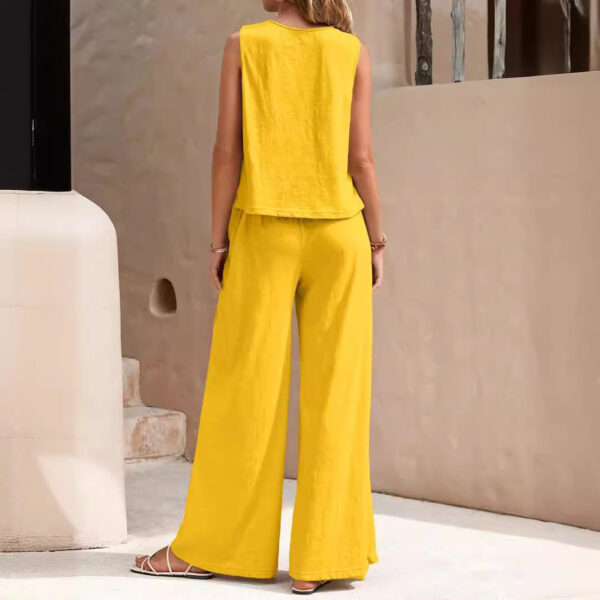 Women's loose pants set, casual elegant, spring summe - Image 2