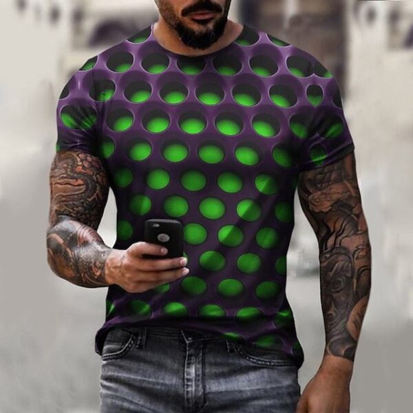 Billiards 3D Digital Printing Casual Men's Short Sleeve - Image 7