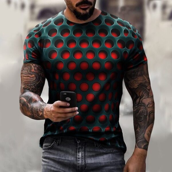 Billiards 3D Digital Printing Casual Men's Short Sleeve - Image 10