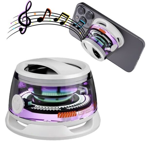 Portable Bluetooth Speaker G200 RGB Lighting Speaker BT5.3 Mini Sound Box 7 Hours Playback Magnetic Phone Holder - Image 2