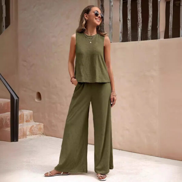 Women's loose pants set, casual elegant, spring summe - Image 6