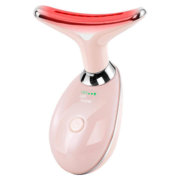 Neck Face Beauty Device Colorful LED Photon Therapy Skin Tighten Reduce Double Chin Anti Wrinkle Remove Lifting Massager - Image 4