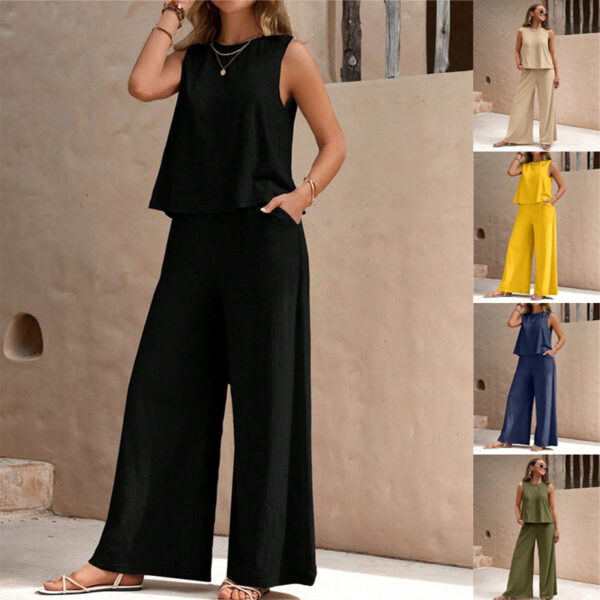 Women's loose pants set, casual elegant, spring summe