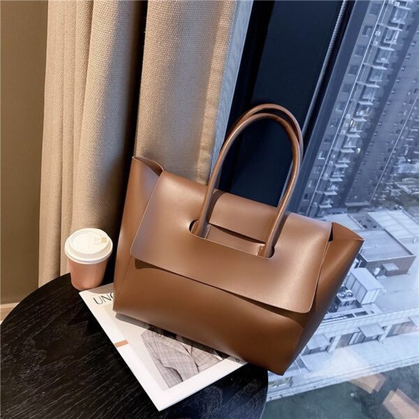 Fashion Women Shoulder Bags Large Capacity Handbags Simple Retro Tote Bags Solid Color Famous Brand High Quality Bags - Image 6