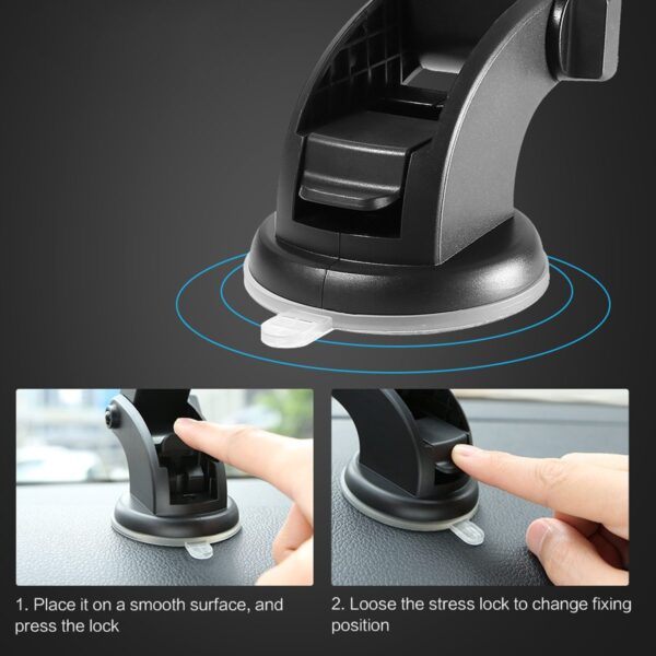 Car phone holder, suction cup, adjustable rod - Image 3