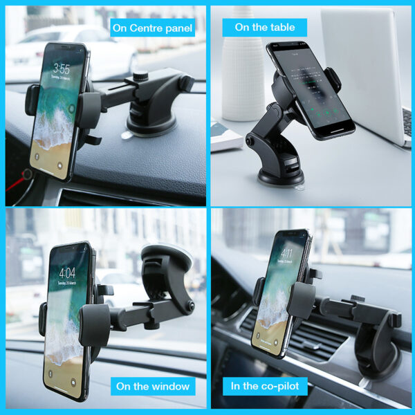 Car phone holder, suction cup, adjustable rod - Image 2