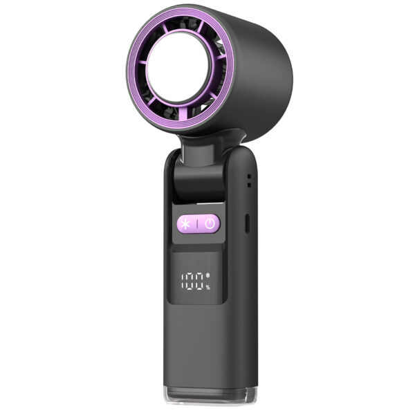Mini desk fan, battery-powered, compact - Image 6