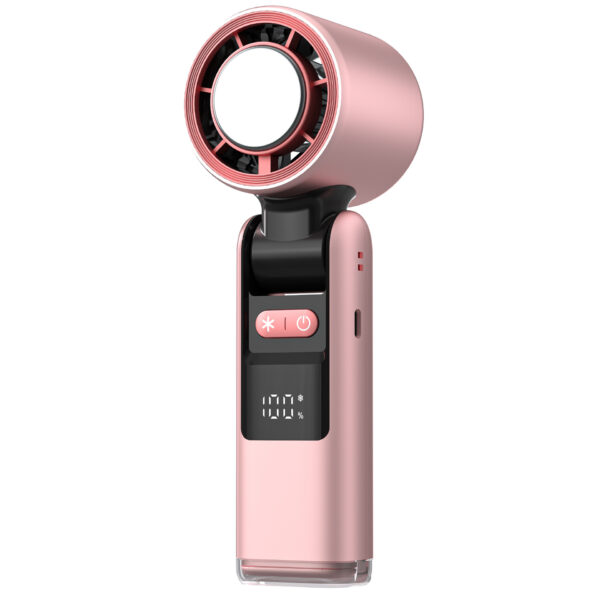 Mini desk fan, battery-powered, compact - Image 8