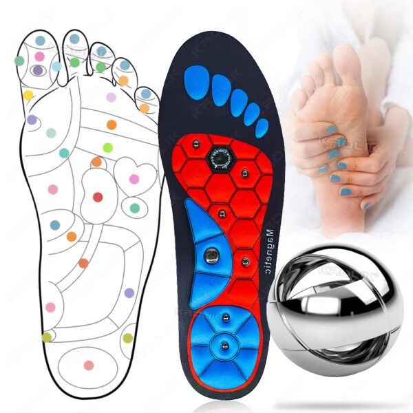 Magnetic Therapy Insoles, Orthopedic Massage, Anti-Fatigue